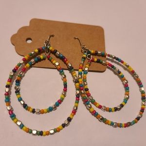Rainbow🌈 Beaded Dangle Earrings